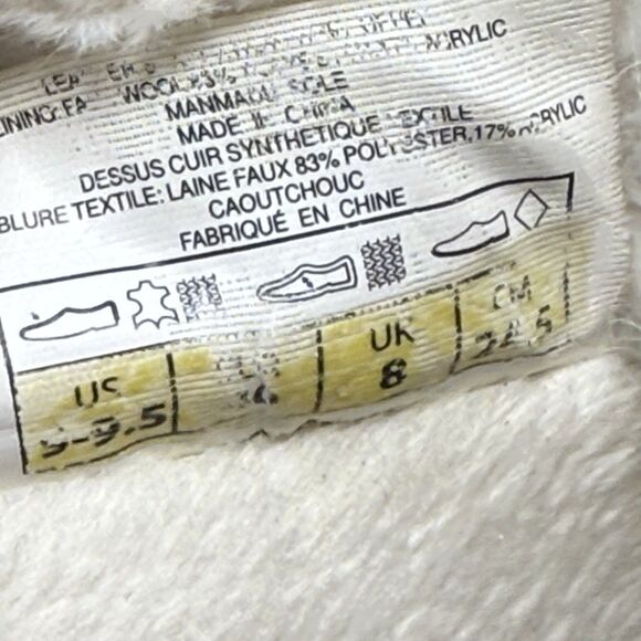 Pajar Canada Dala Winter Boots Womens 9 - 9.5 White Leather Faux Fur Waterproof - Picture 13 of 16